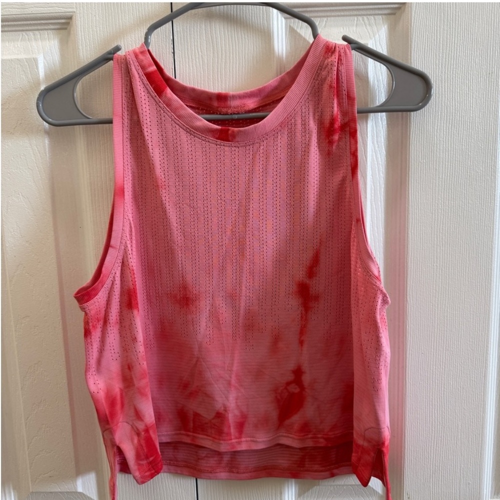 lululemon athletica Pink and Red Muscle Tee